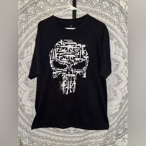 Punisher Bada** Black Graphic T-Shirt